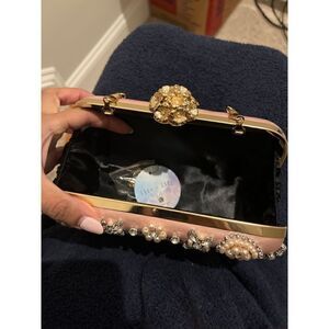 Ella & Elly Bags | Nwt Pink Clutch Bag | Color: Gold/Pink | Size: 8"x6"